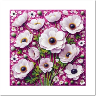 Anemone Flowers Posters and Art